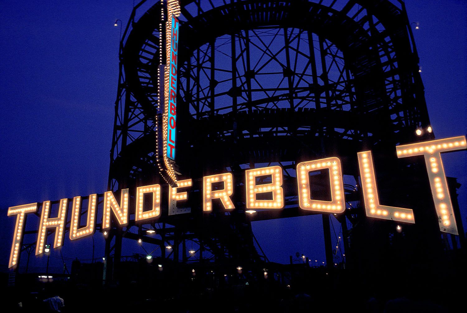The Thunderbolt rollercoaster, c. 1978