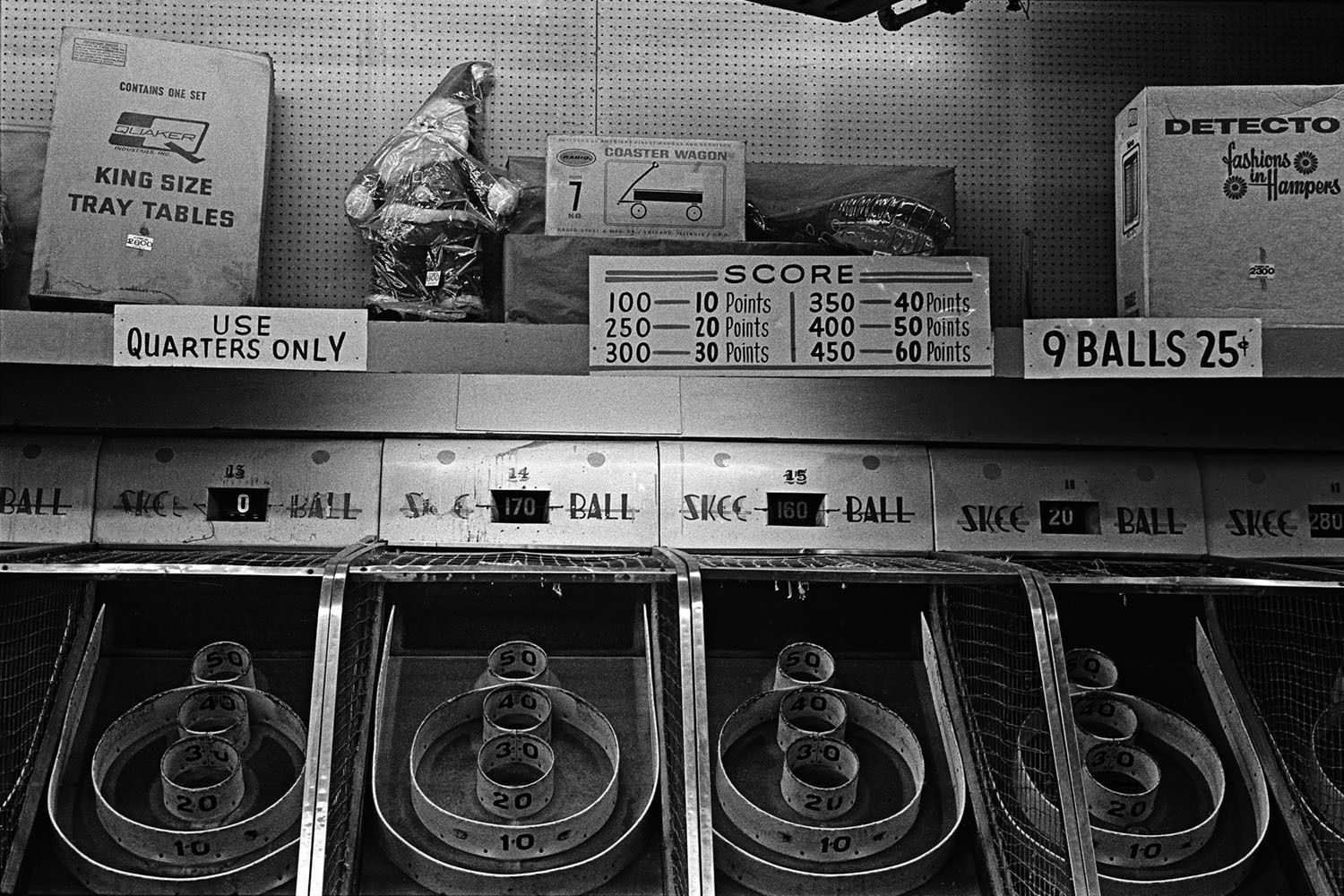 Skee-Ball game, c. 1977