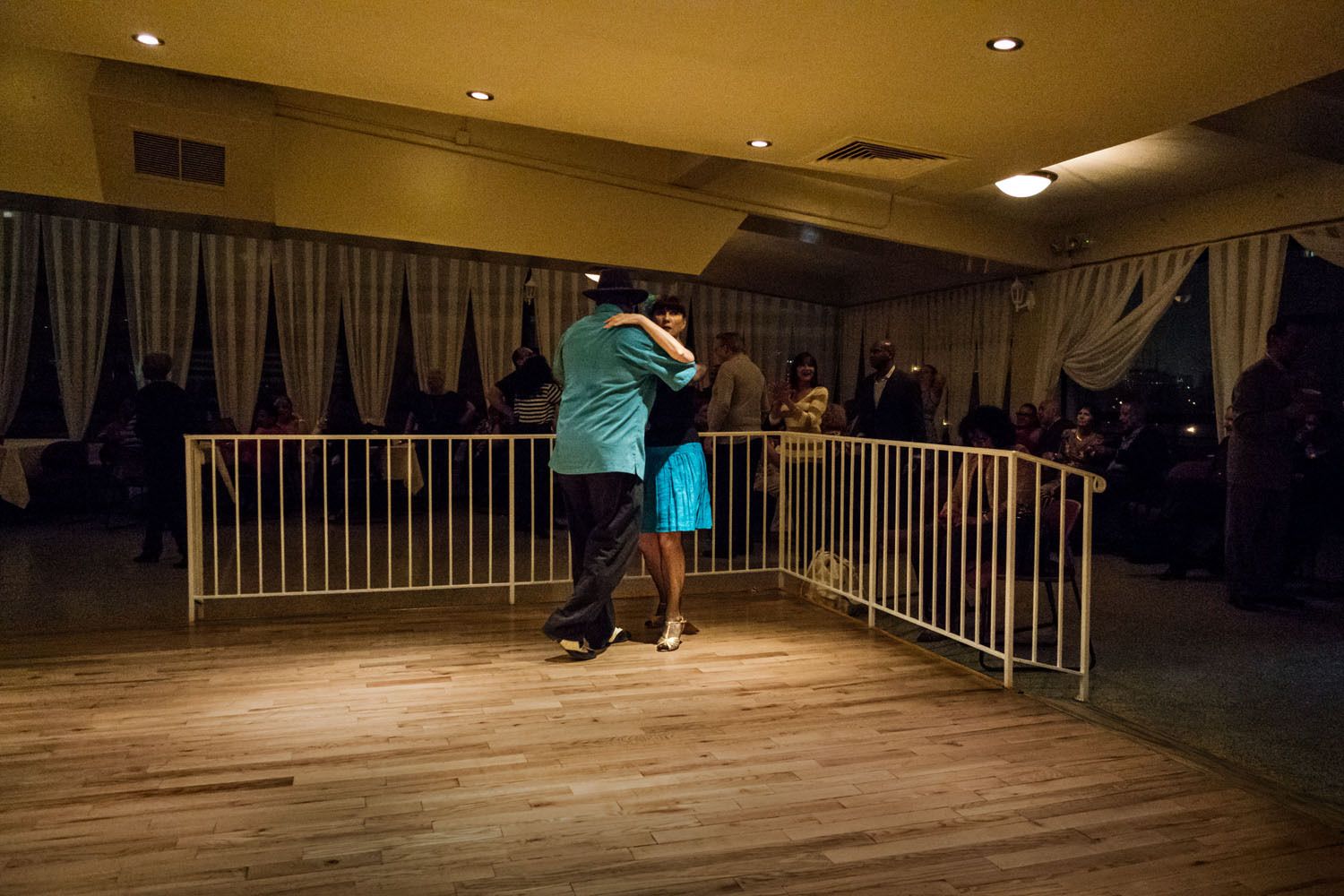 Salsa dance at Taino Towers ballroom , NYC