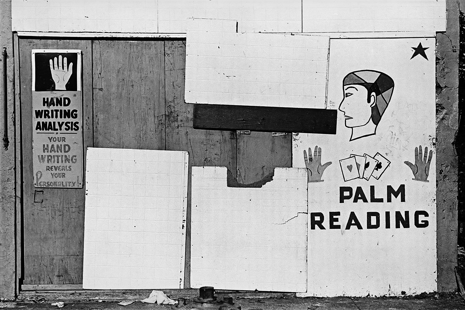 Palm reader's concession, off-season  c.1977