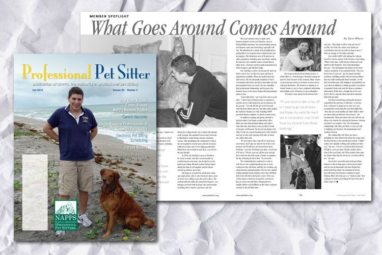 Professional Pet Sitter Magazine