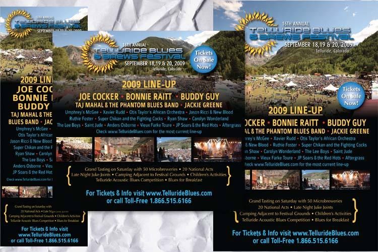 Telluride Blues & Brews Festival Ad Support