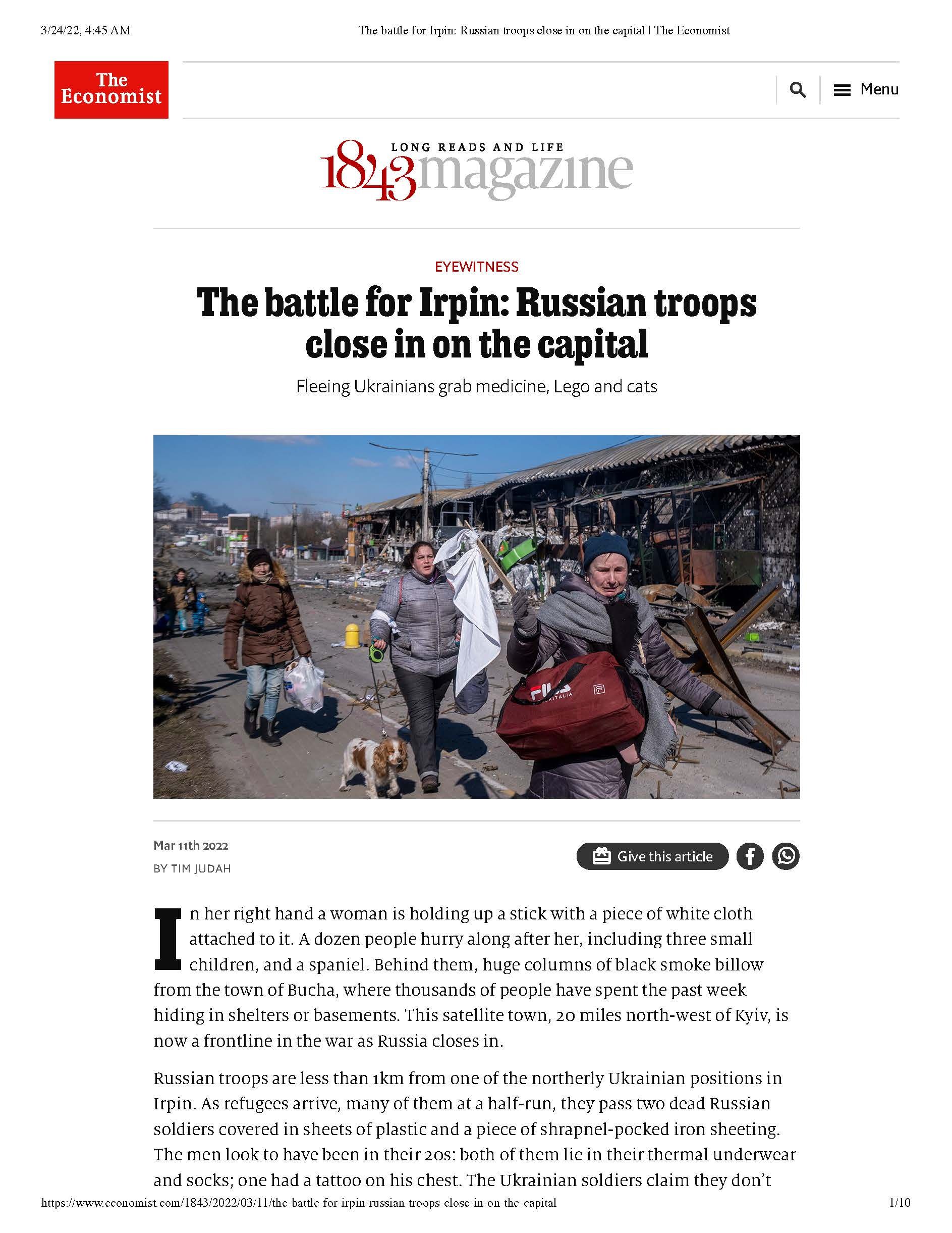 The battle for Irpin