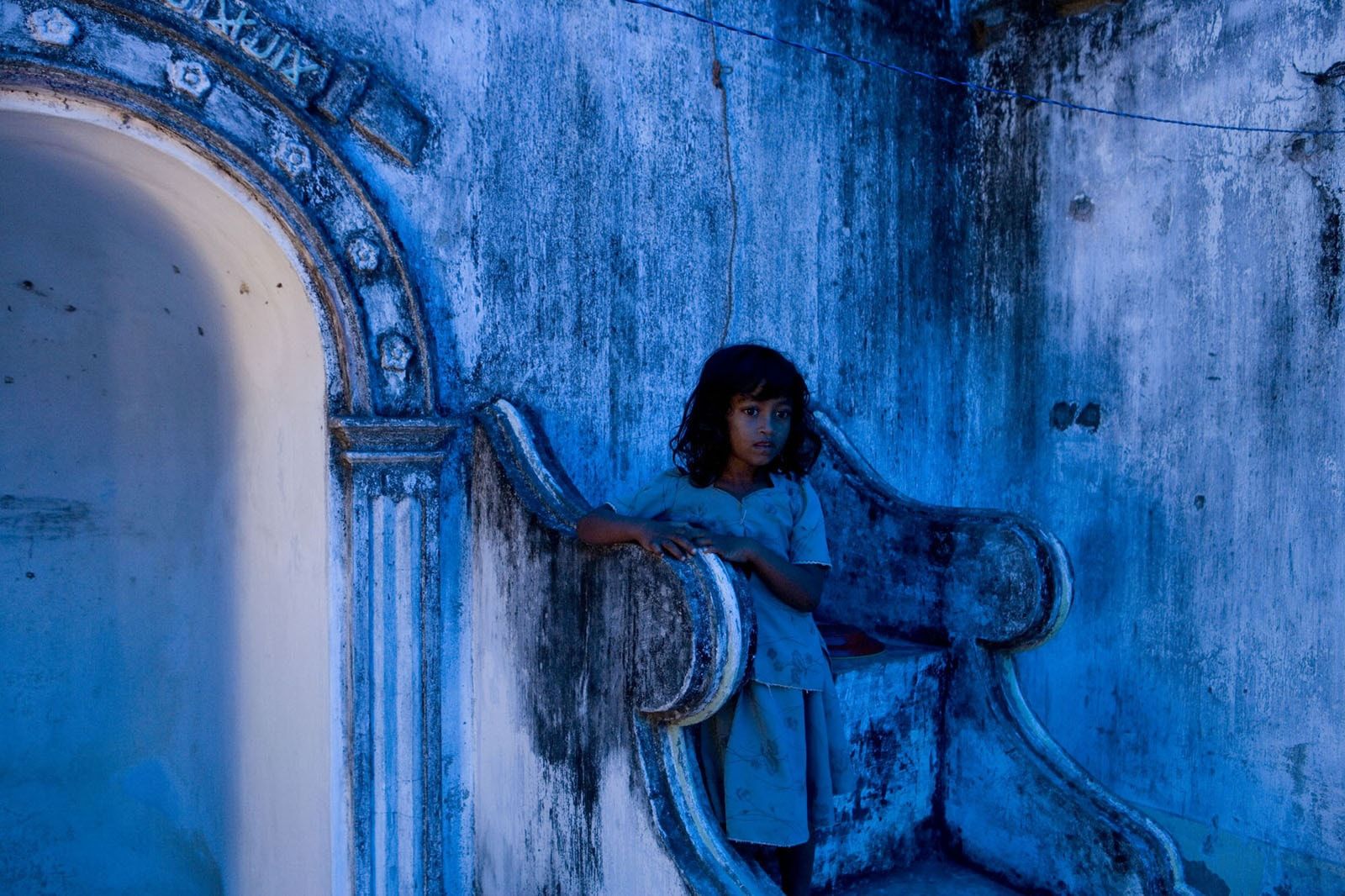 A displaced Sri Lankan girl