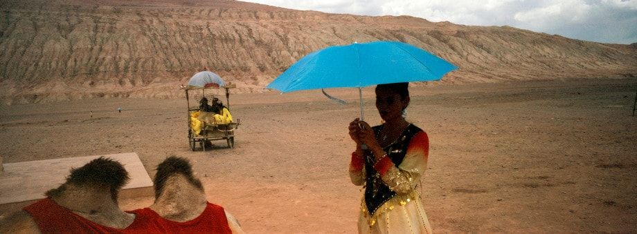 A young Uighur girl in China.  