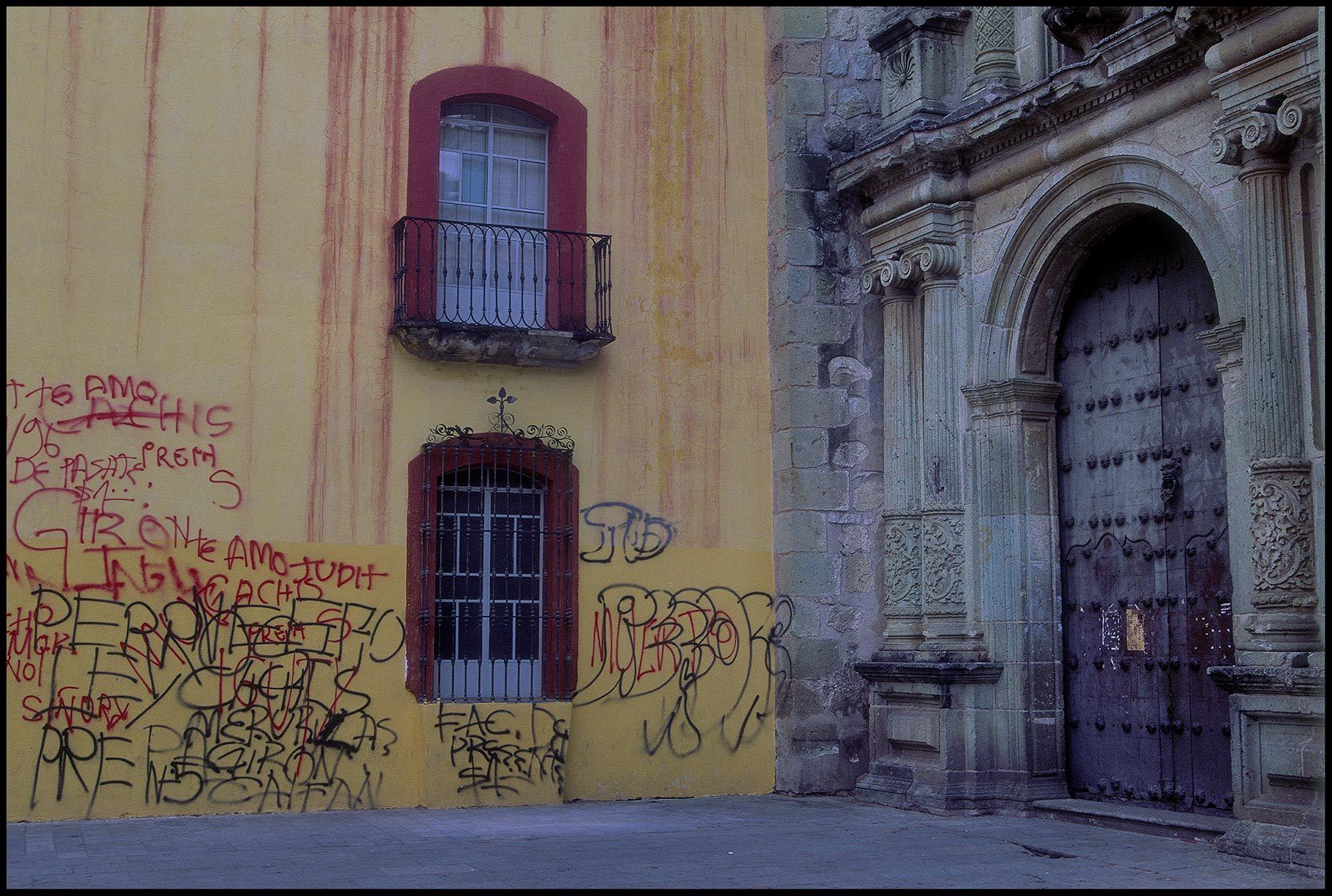 Oxaca Church  near the square 1998