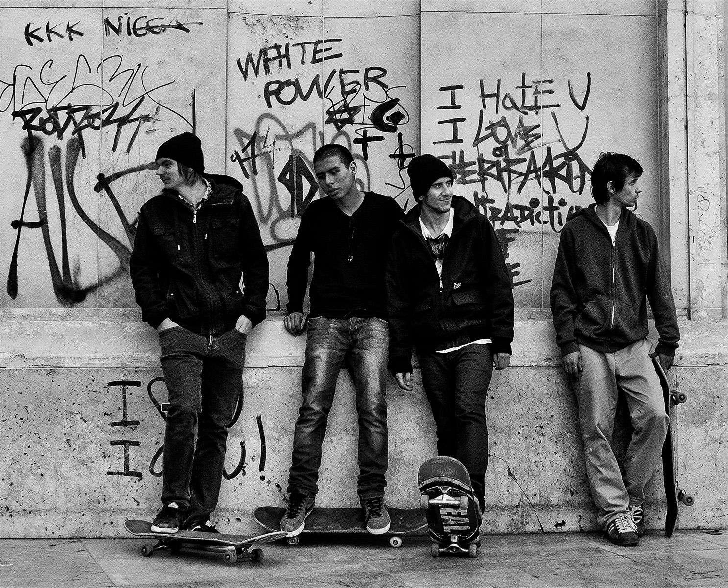 Skateboarders, Palais de Tokyo, Paris,  2010