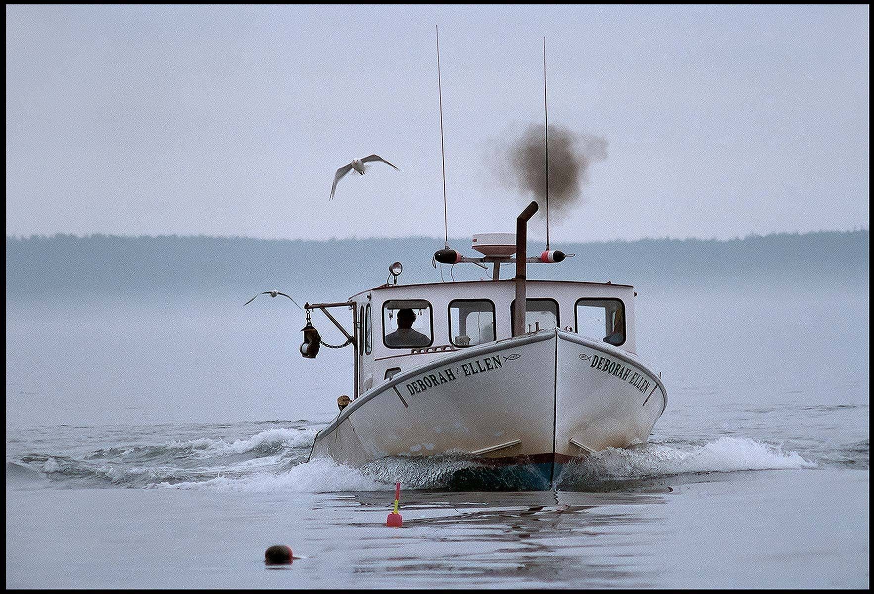 The Deborah Ellen a lobster boat near Camden Maine, 1989