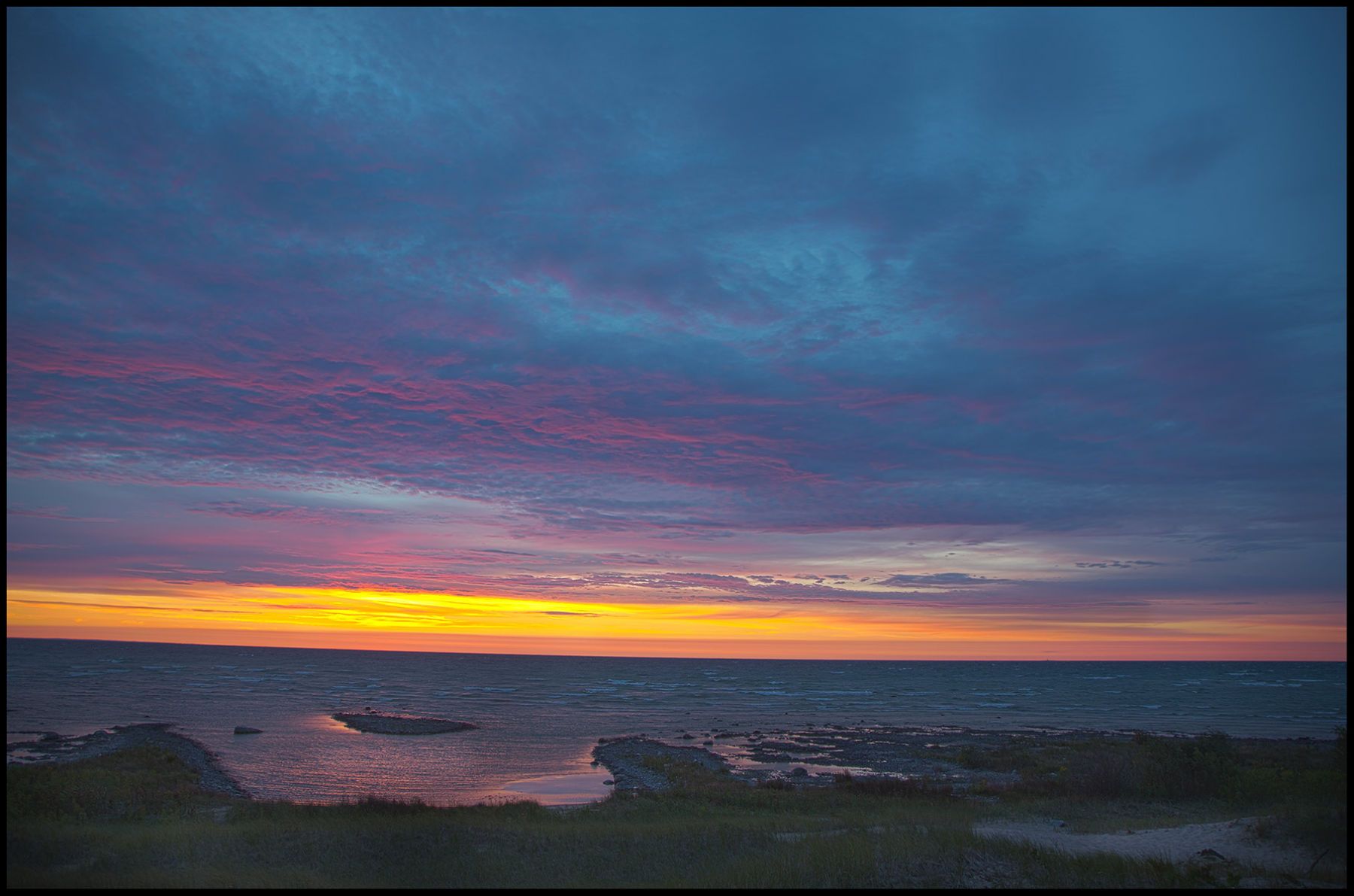 Sunset Chippewa Cove Michigan