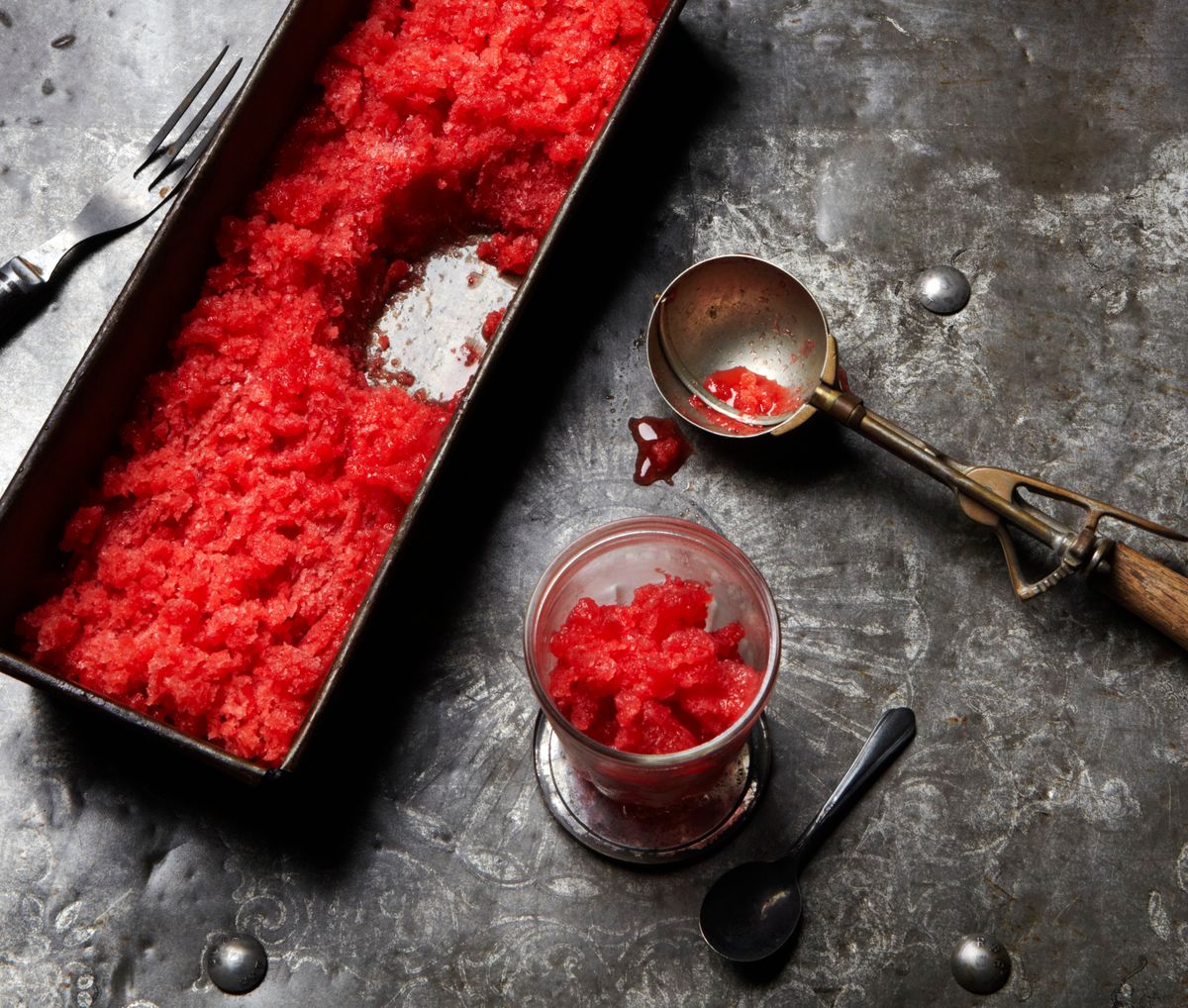 lisa bishop food stylist- fresh strawberry granita