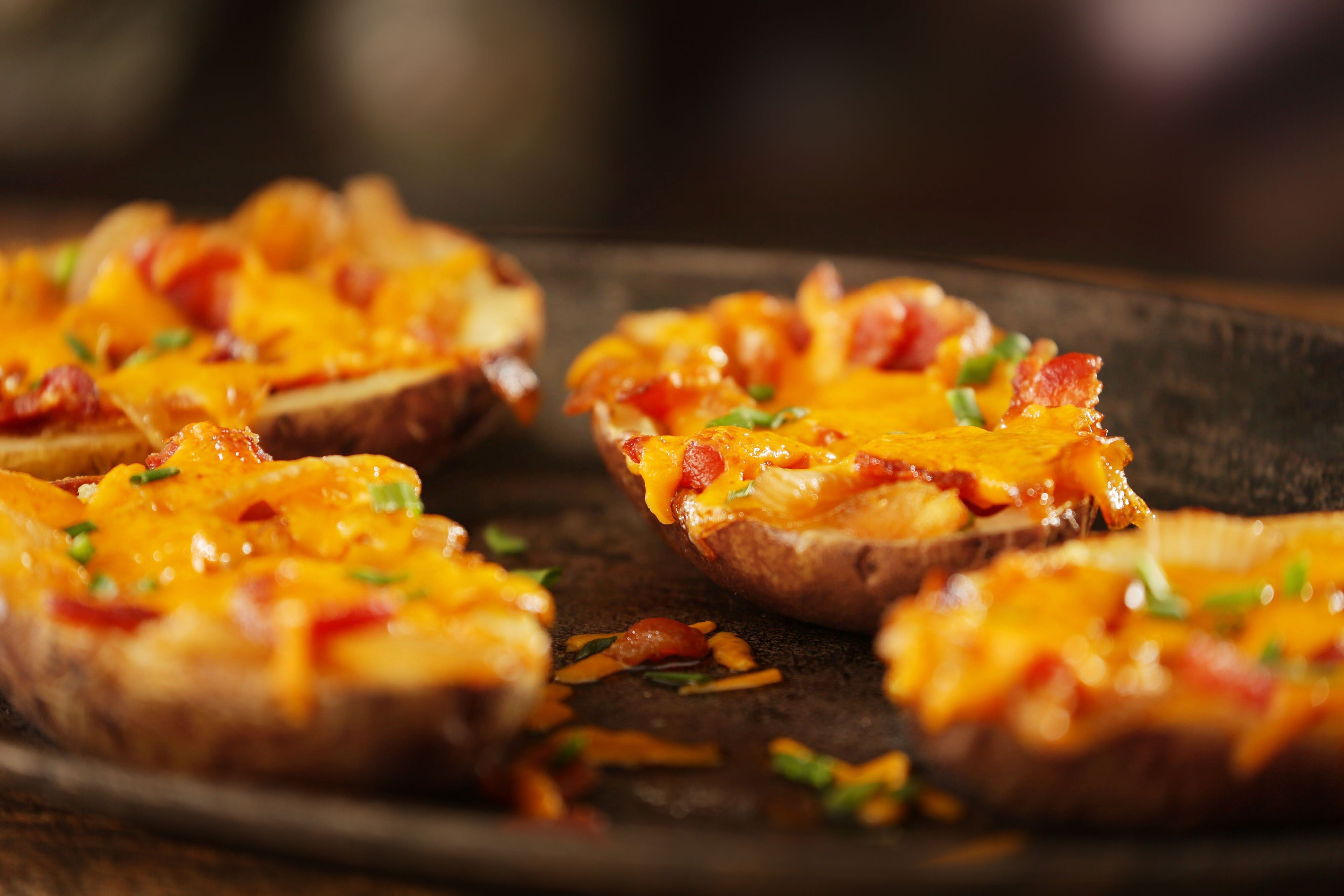 lisa bishop food stylist- cheesy bacon potato skins