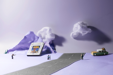 Metroid Game Boy Cartridge Miniature Diorama Fine Art Photography — Victor Koroma Los Angeles