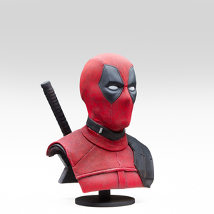 Deadpool Life-Size Bust Statue – Victor Koroma Photography for Juliens Auctions