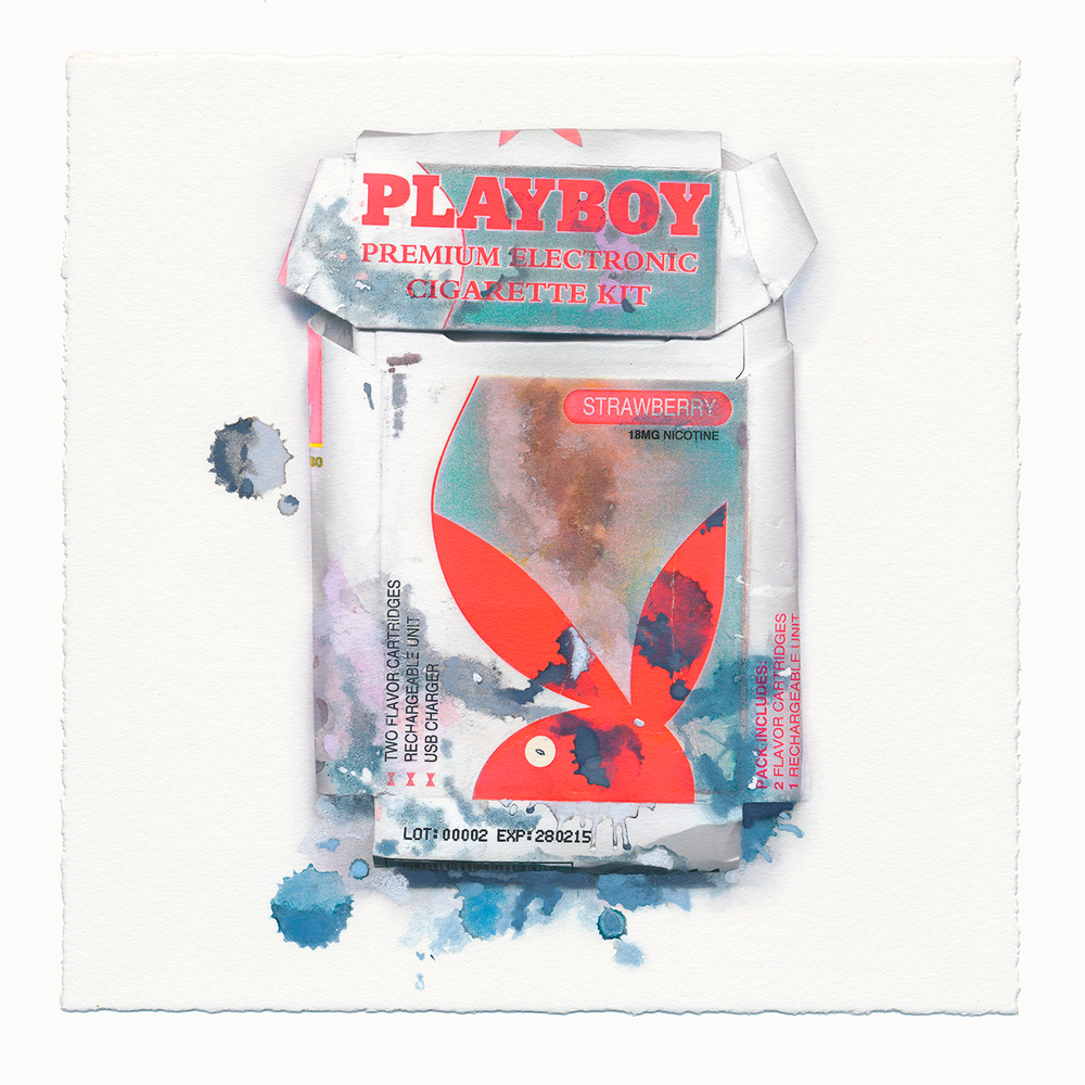 A Beautiful Mess: My Playboy Bunny's Spill — Fine Art Mixed Media Photography | Victor Koroma