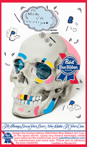 A design submission for the Pabst Blue Ribbon Art Can Contest Design Submission: Pabst Blue Ribbon ART CAN Contest 2020