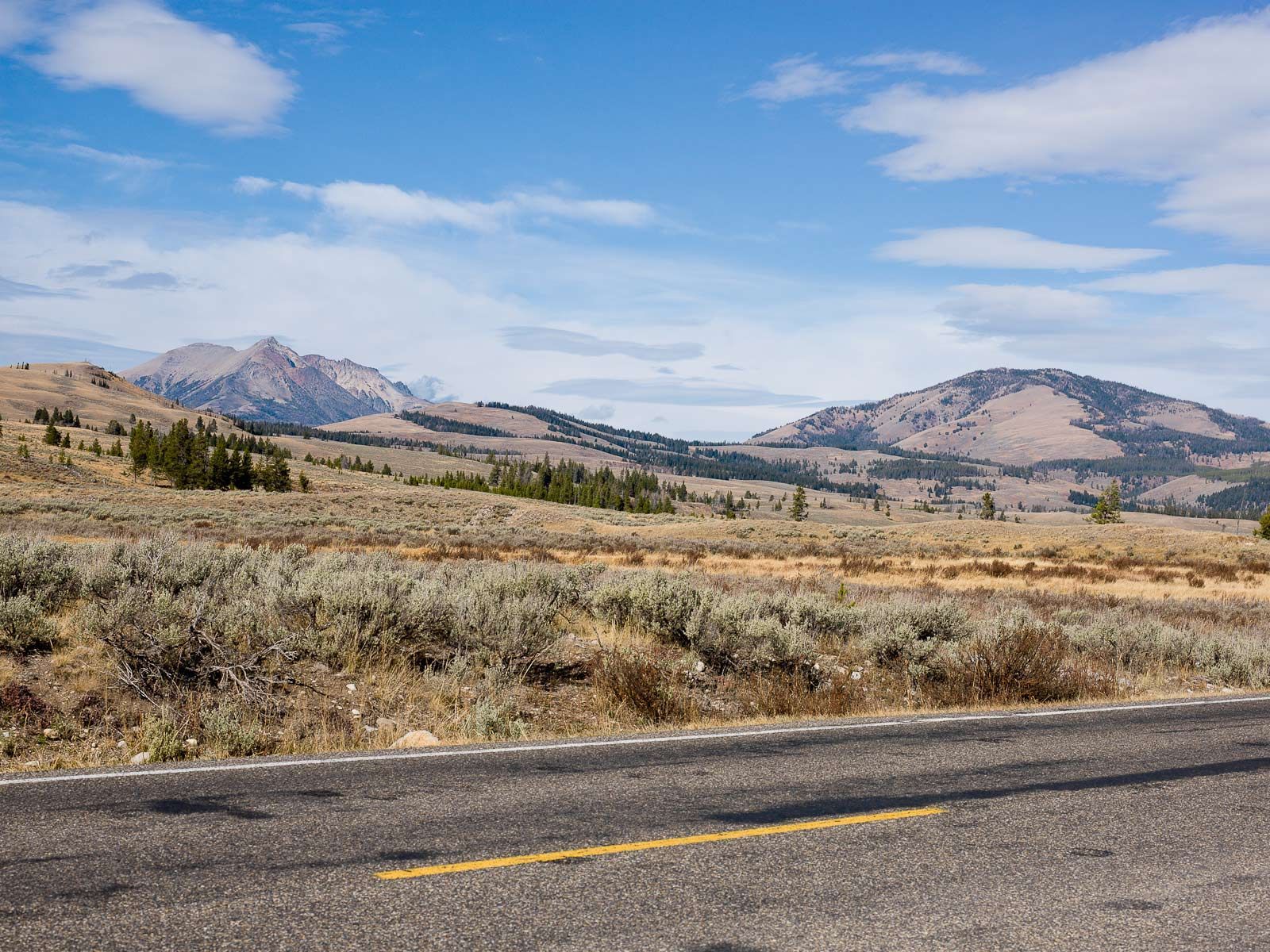 Grand Loop Road in Yellowstone National Park