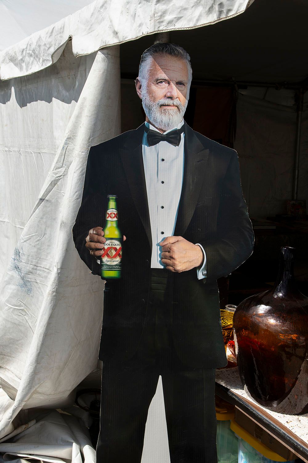 Dos Equis advertising sign for sale.  Bizarroland