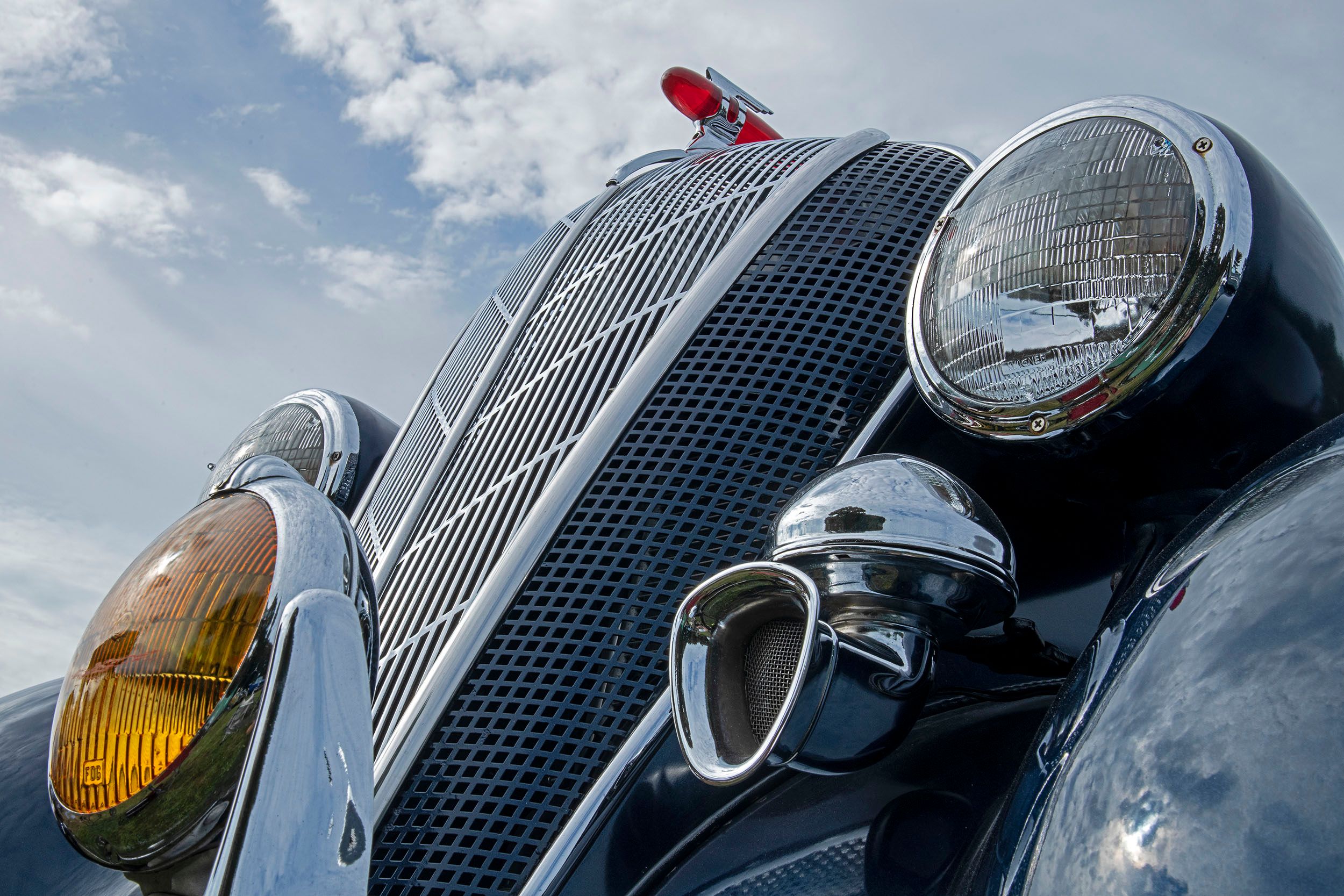 headlights on a 1936 Hudson Terraplane