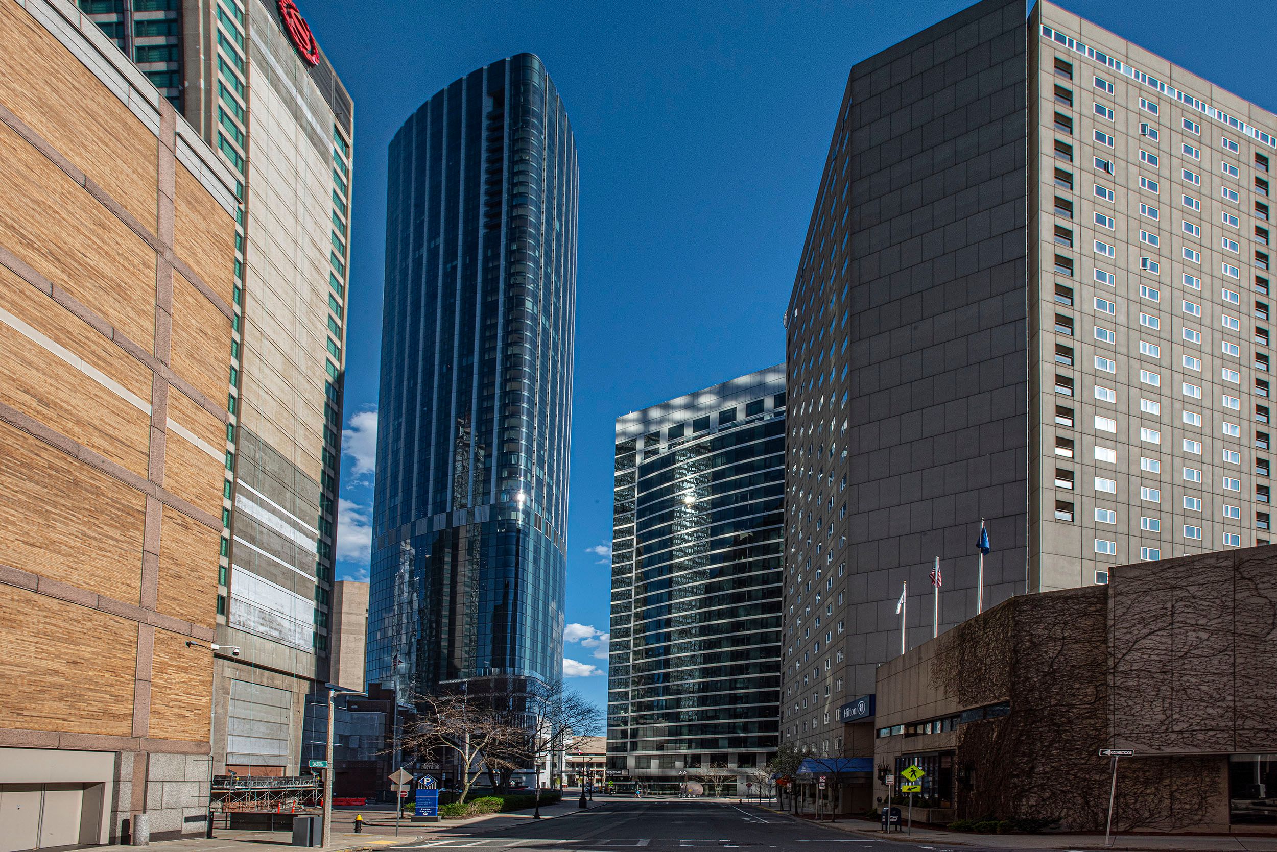 Photograph of the empty streets in Boston, MA during the coronavirus pandemic Empty Streets