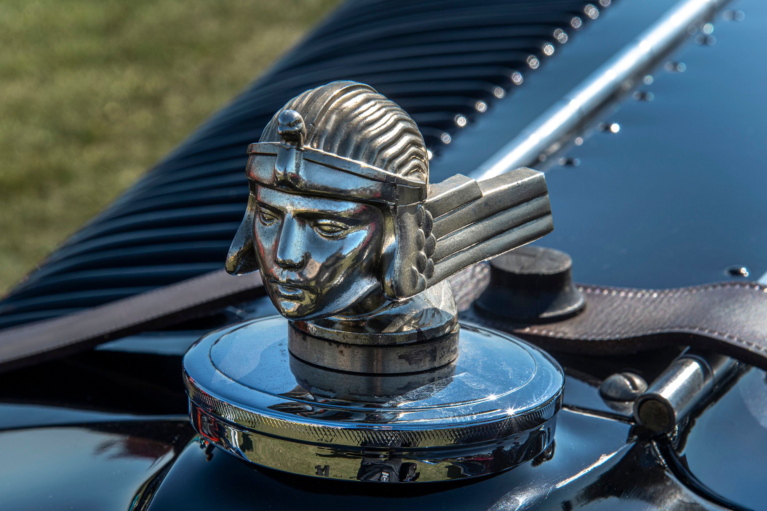 1929 Stutz Blackhawk DV-32 Brisson Roadster hood ornament