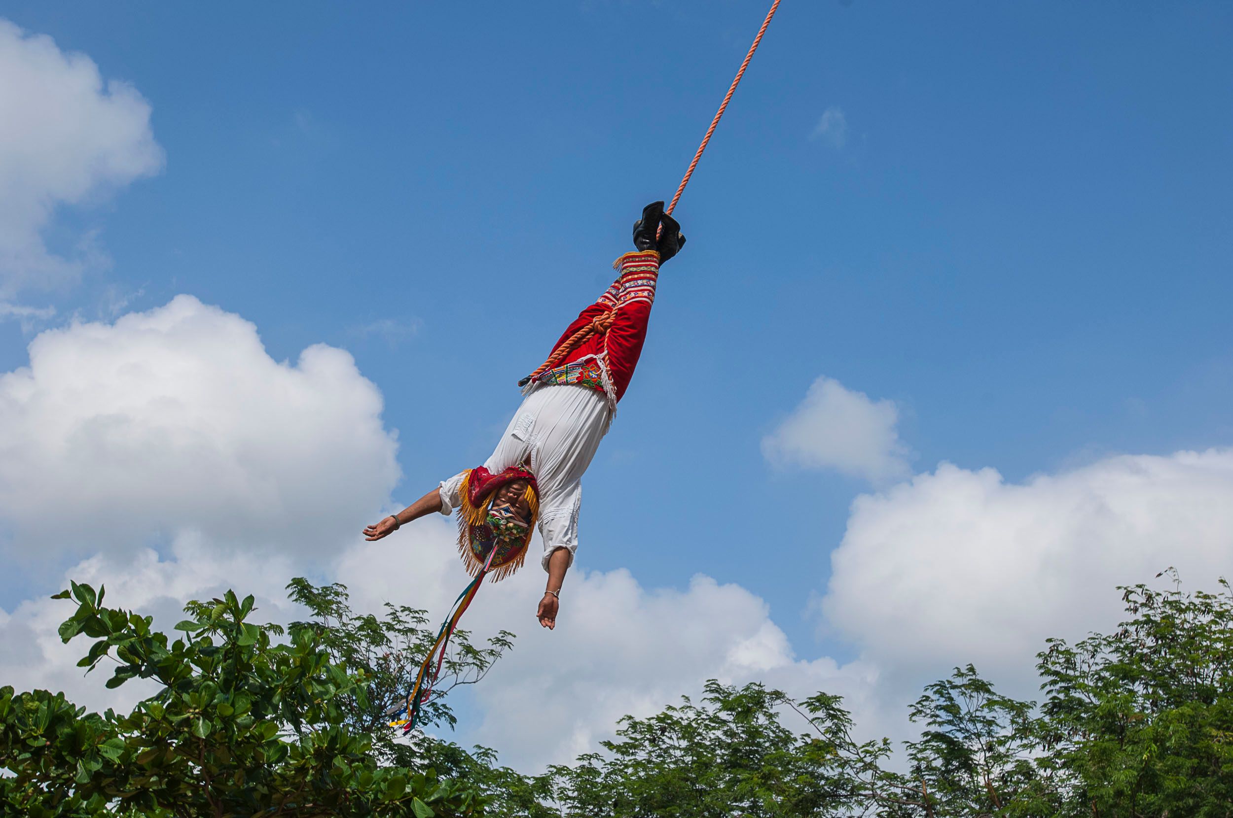 Hanging from a Rope