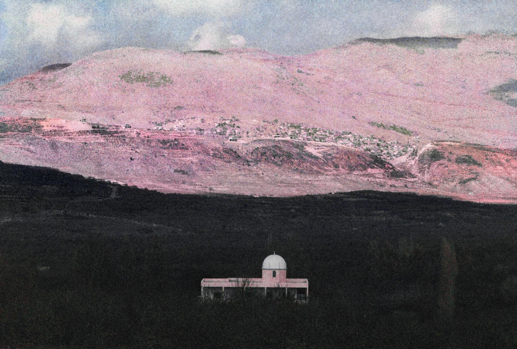 A village mosque in a location I didn't record, somewhere along the western edge of Jordan. Pink Mosque in Shadows