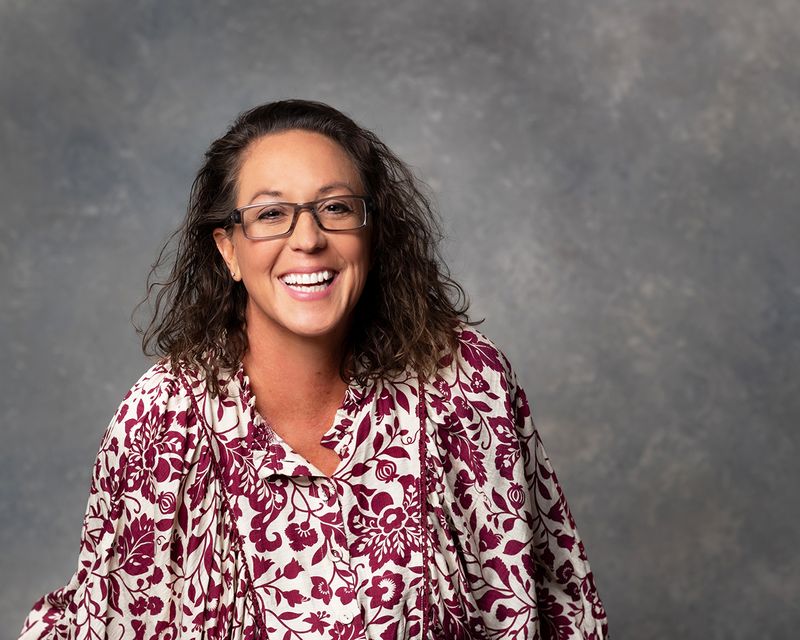 A woman's business portrait in the studio A woman's business portrait