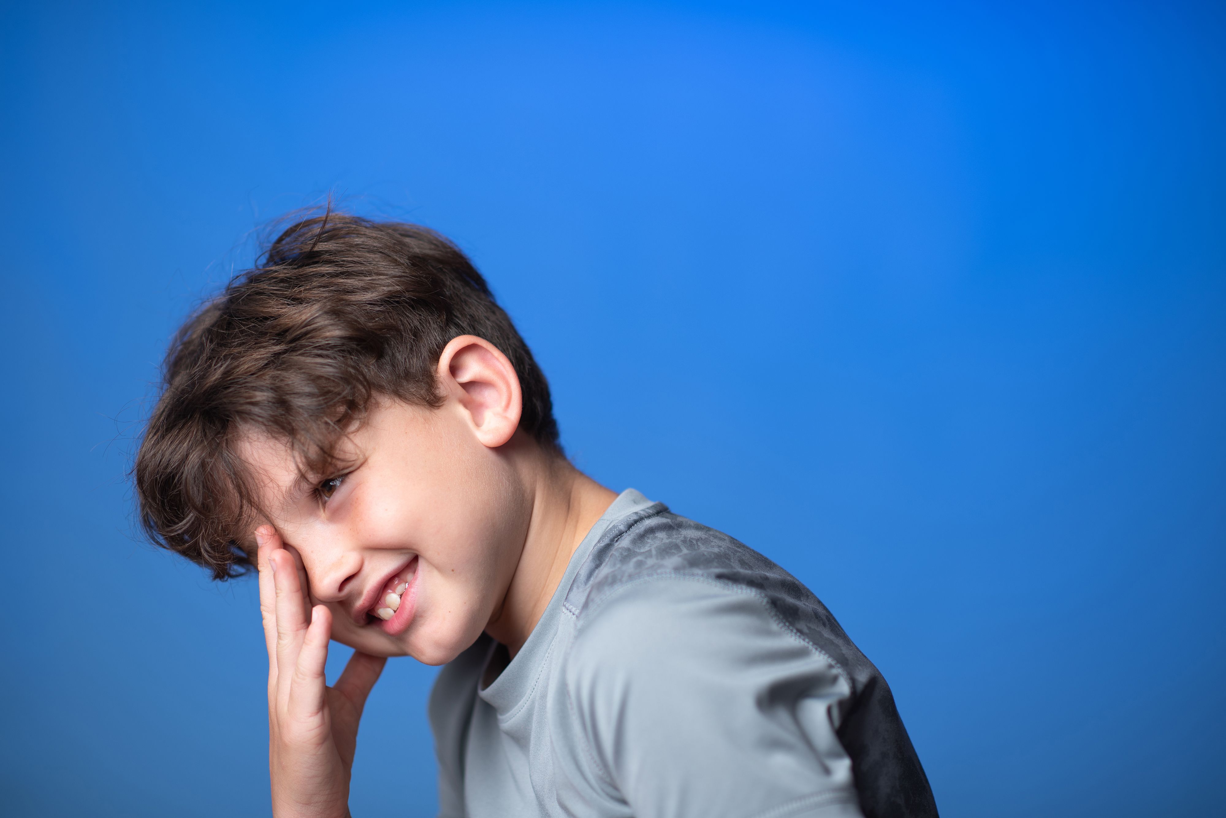 A portrait of a young boy