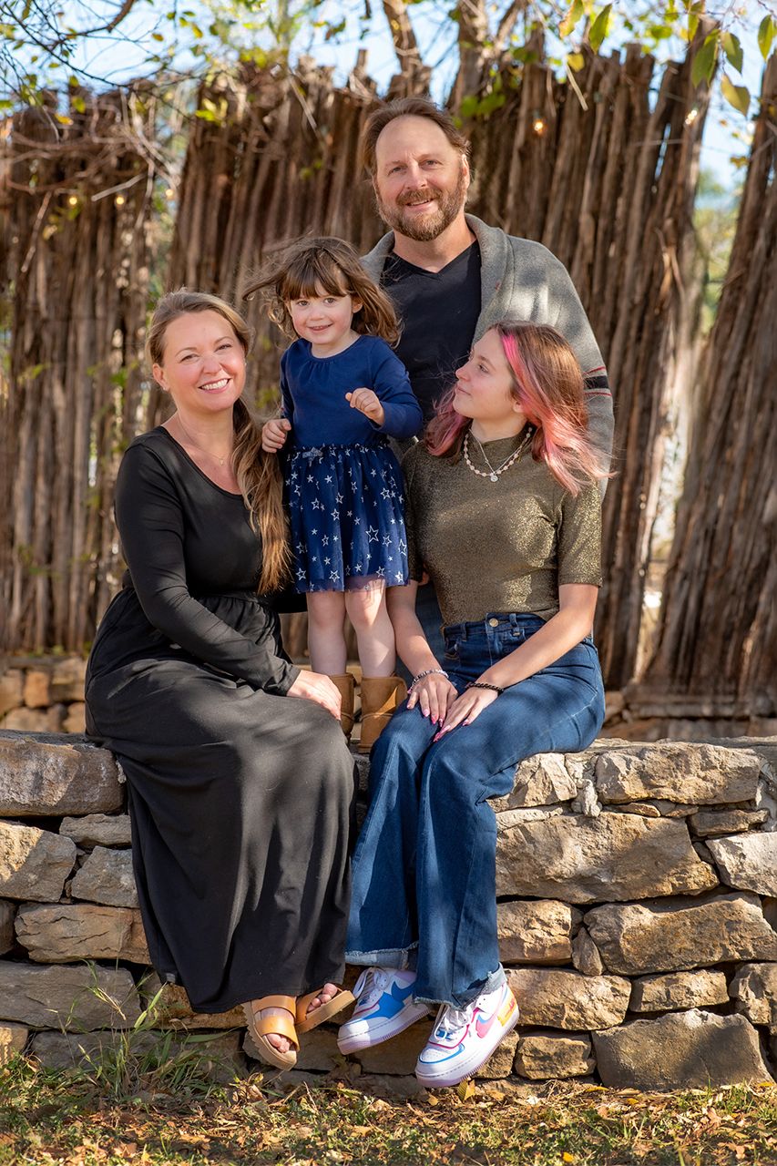 Outdoor family portrait