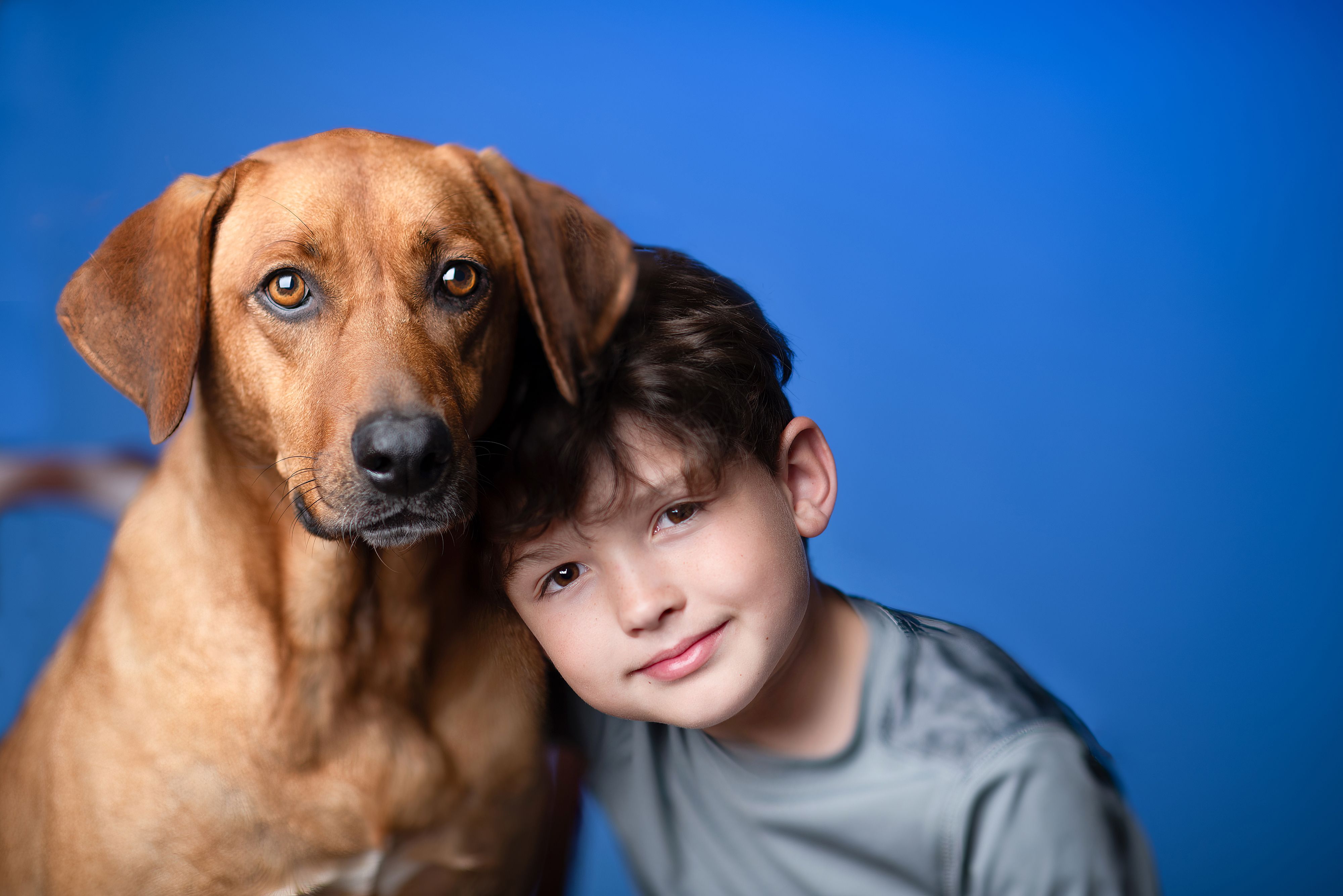 A boy and his dog