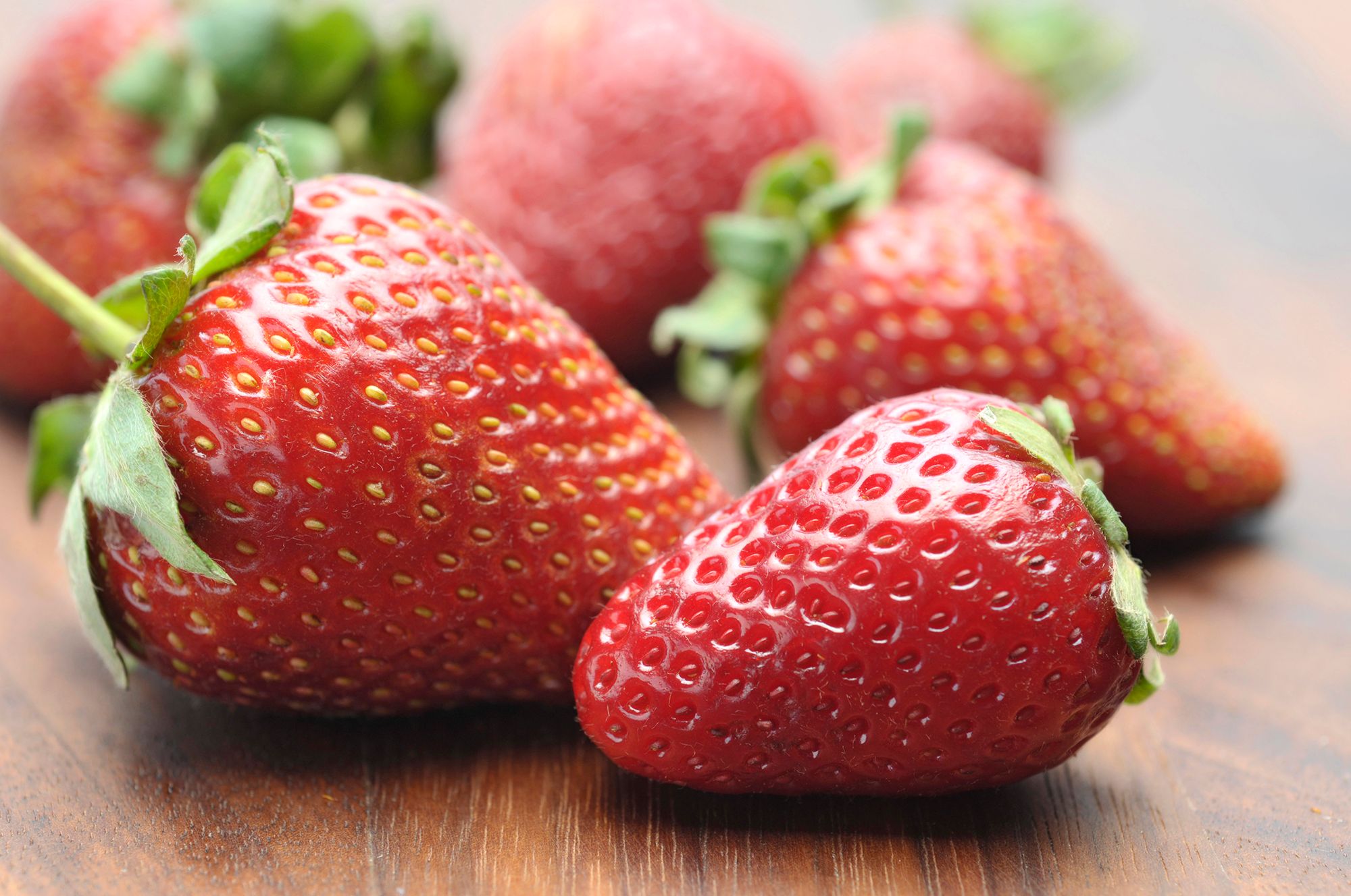 Fresh strawberries in Fredericksburg Texas