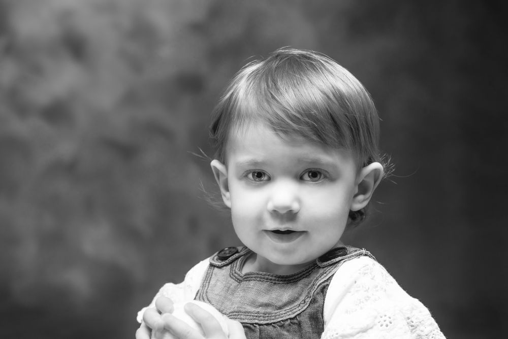 A child portrait in the studio