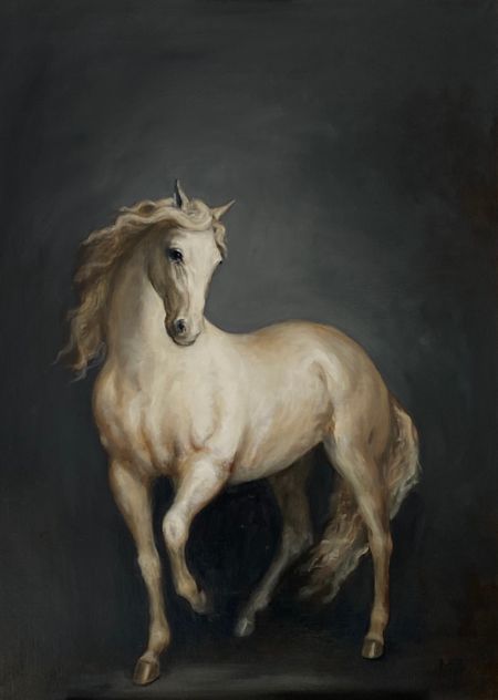 White Horse on Slate