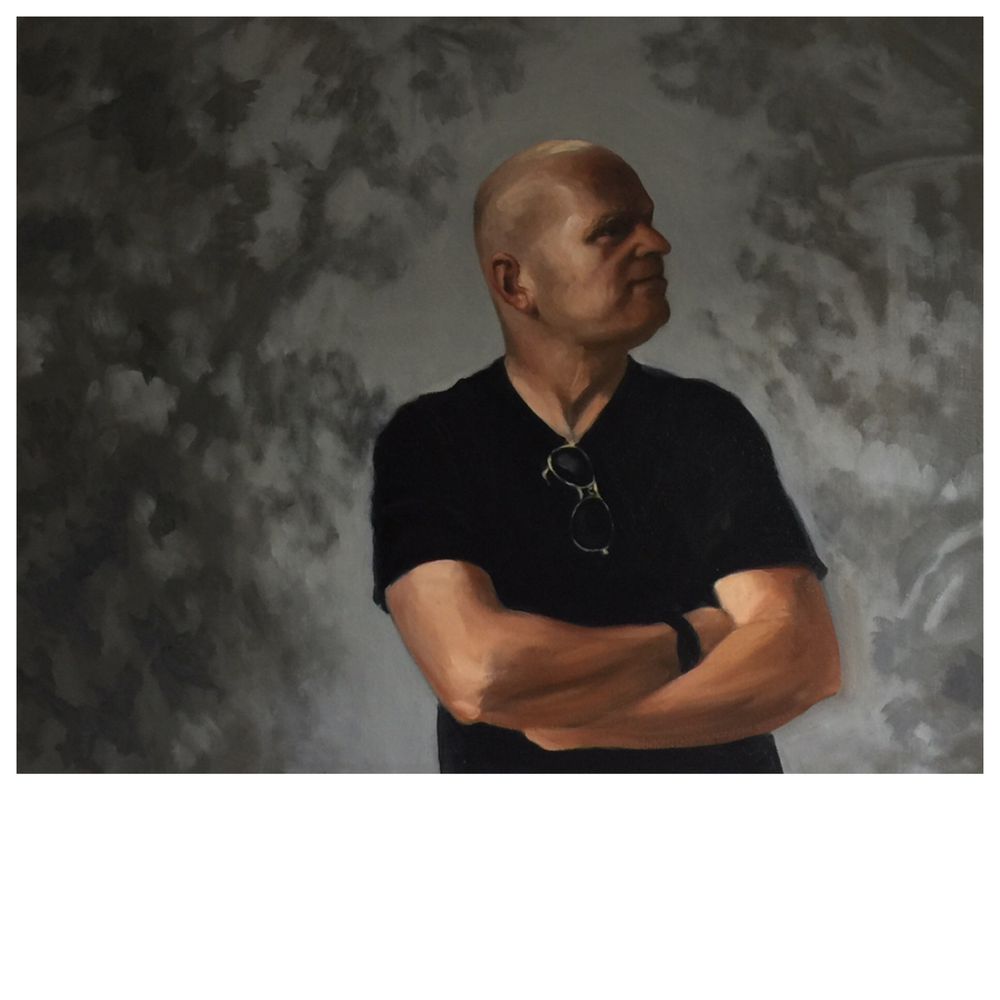Oil on Linen Carl in the Shadow of the Trees