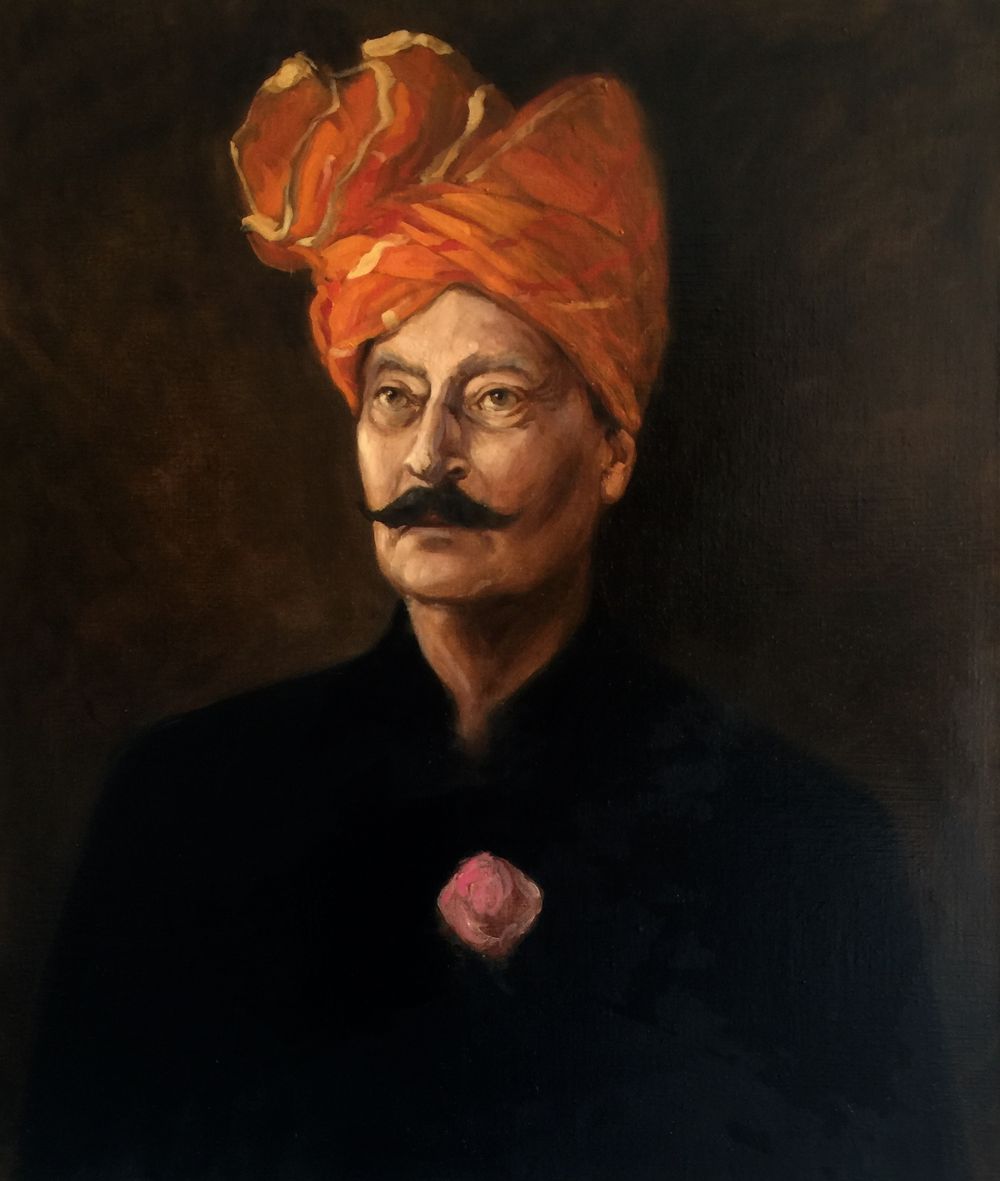 Oil on Linen Uncle, India