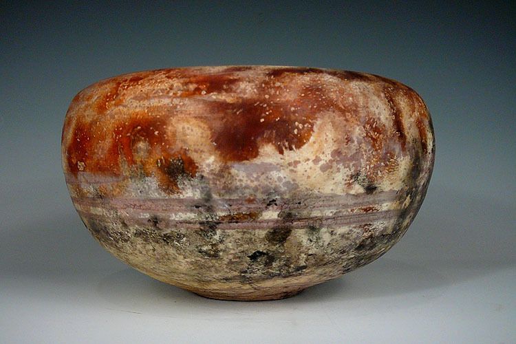 Porcelainous vase, sagger-firedFumed with chemicals Ht 21 cm Untitled vase