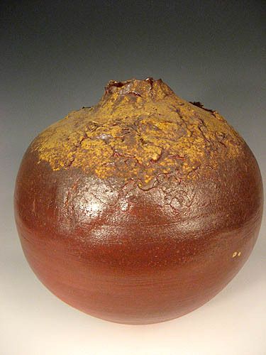 Shigaraki Round Wood-fired Vase