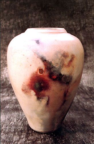 Sagger-fired fumed with chemicalsHt 30 cm Special Porcelain Vase