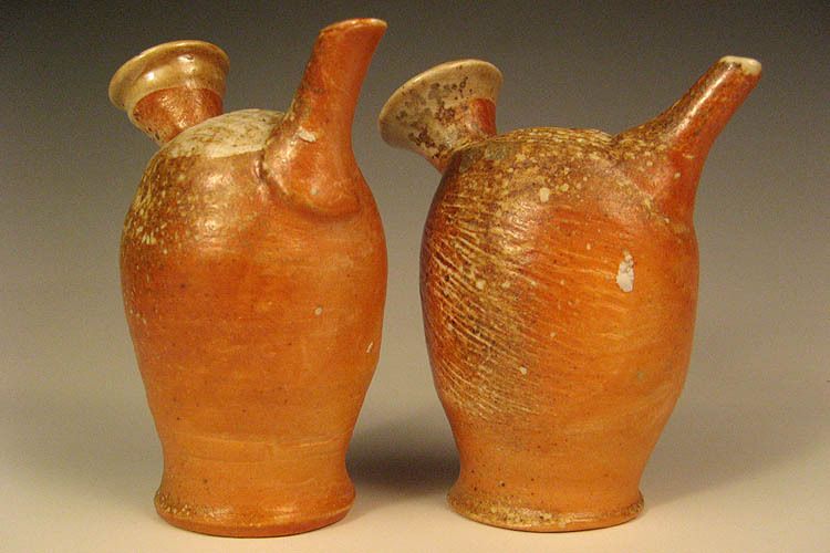 Two Wood-fired Ewers