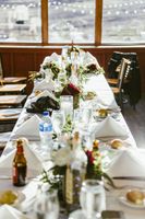 Head Table Greenery and floral Centerepieces