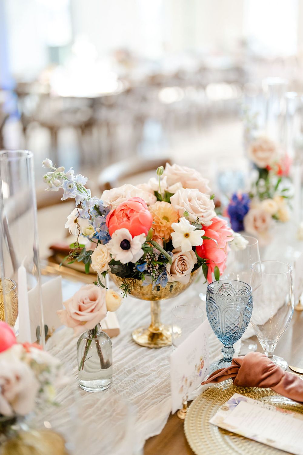 Spring Gold Table Flowers