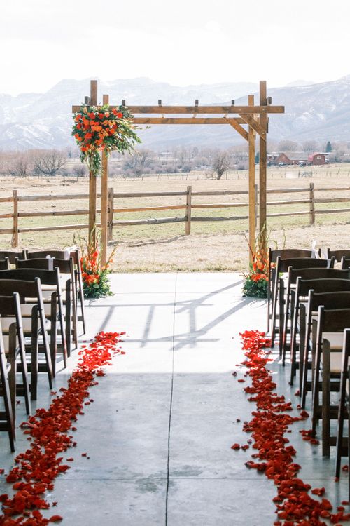 Aisle Petals and Arch