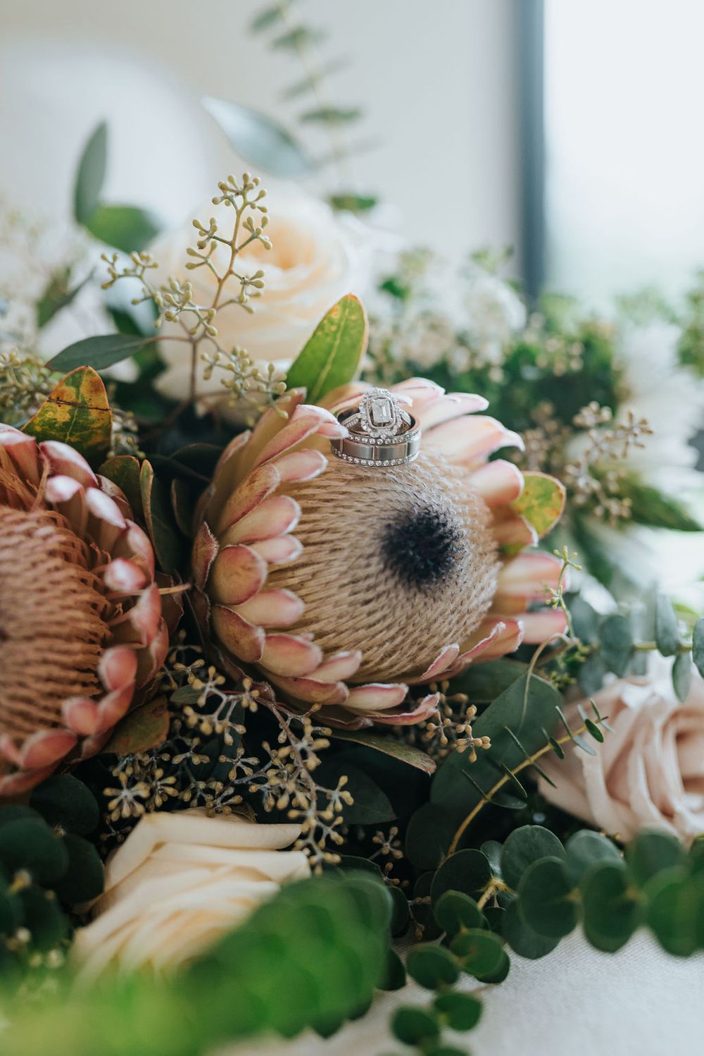 Bride Bouquet and Rings