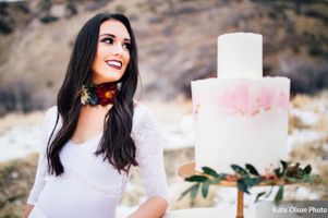 Bride with Floral Necklace