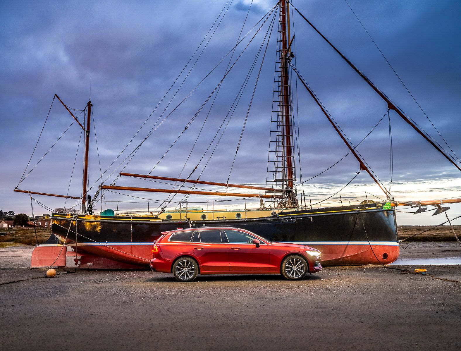 Volvo V60 at Blakeney UK