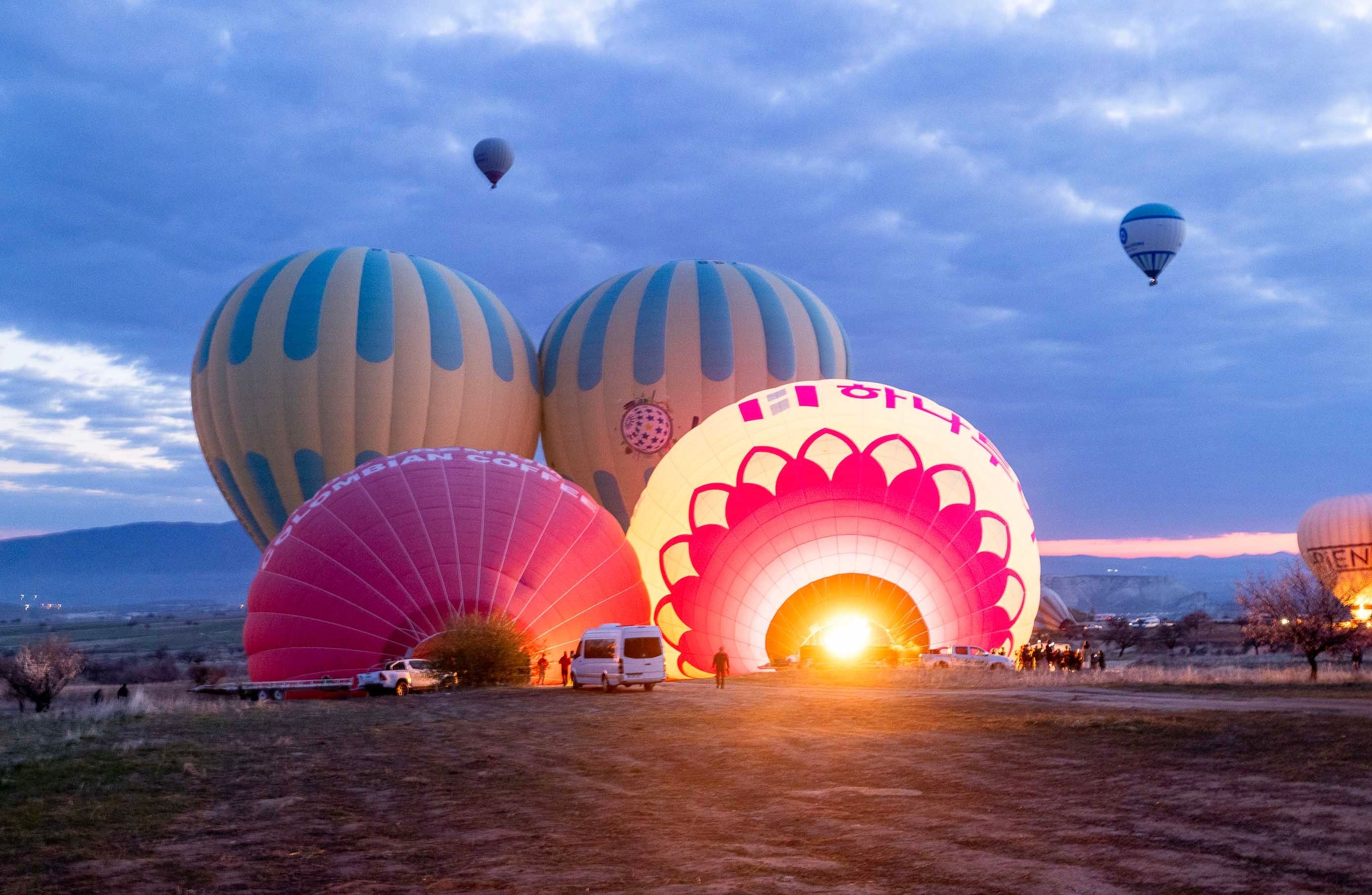 Lighting up the morning. Cappadocia, Turkey
