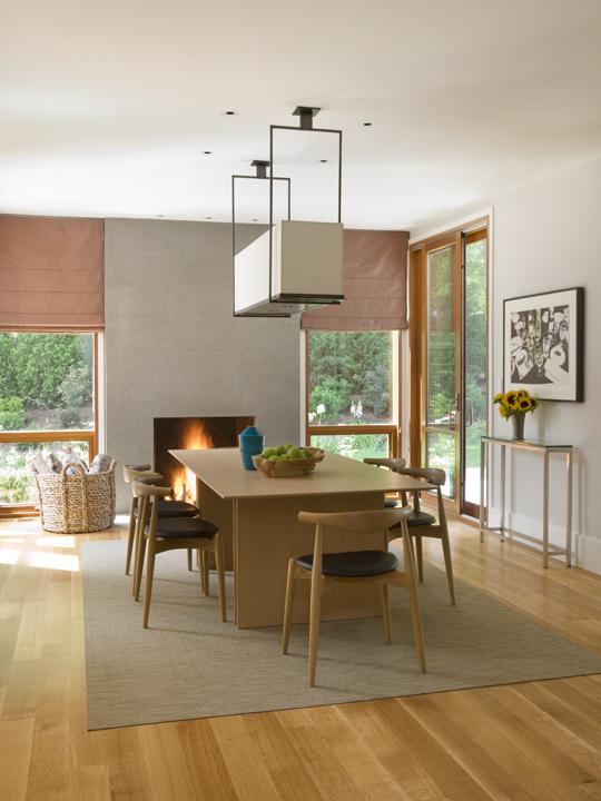 Modern Boston area dining room