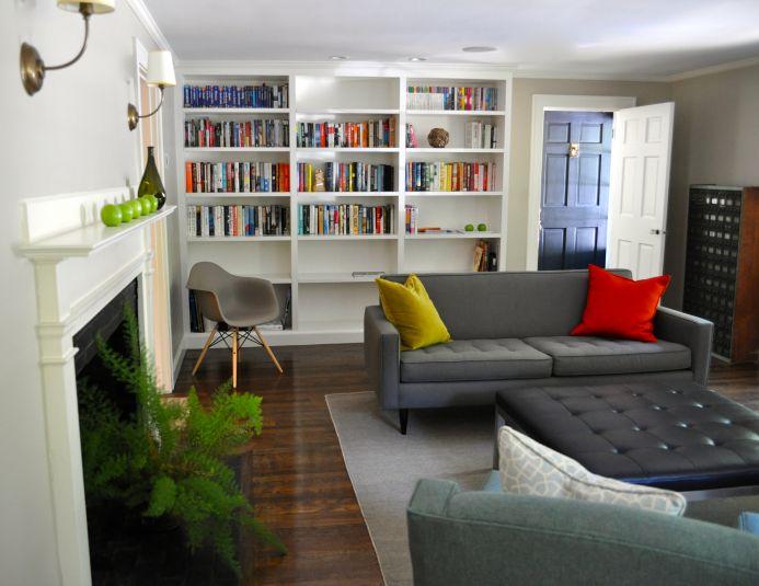 Modern living room, Lincoln, MA
