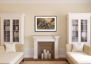framed infra red print