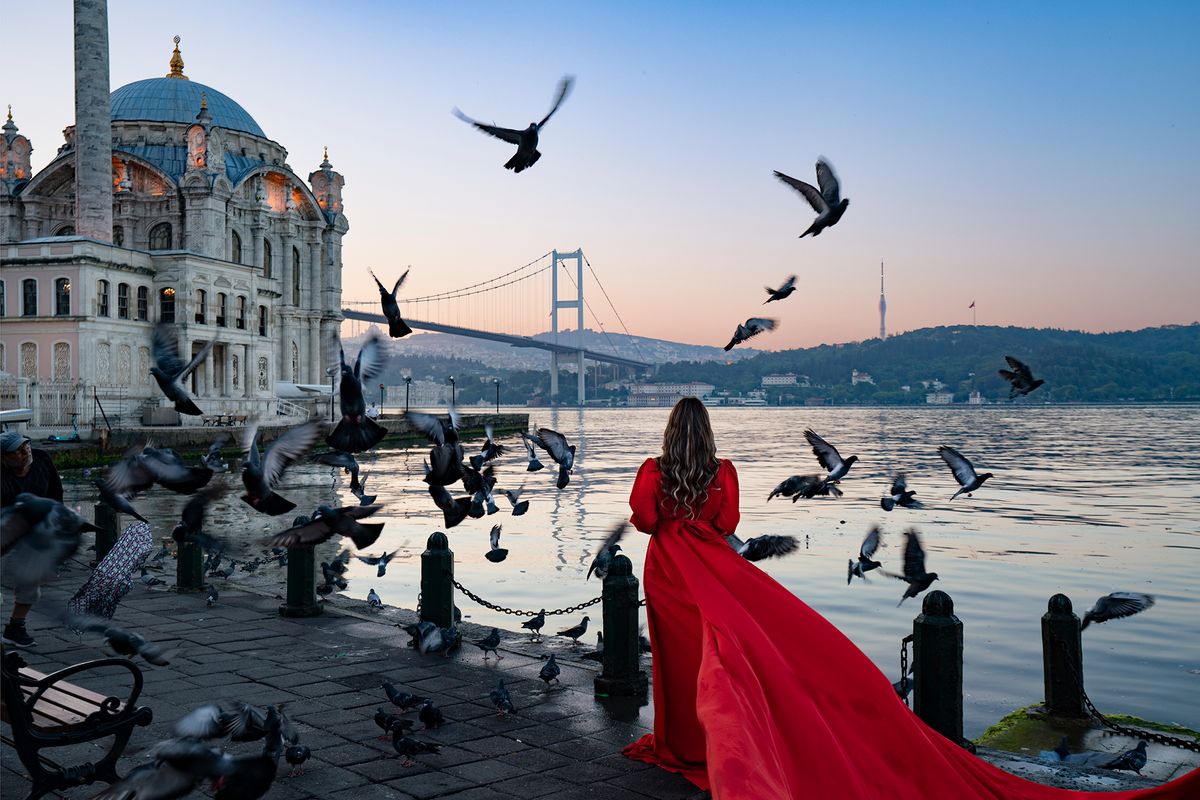 Woman in Red